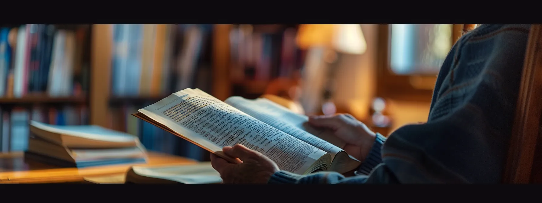 a person studying brochures for prepaid funeral services and burial insurance options.