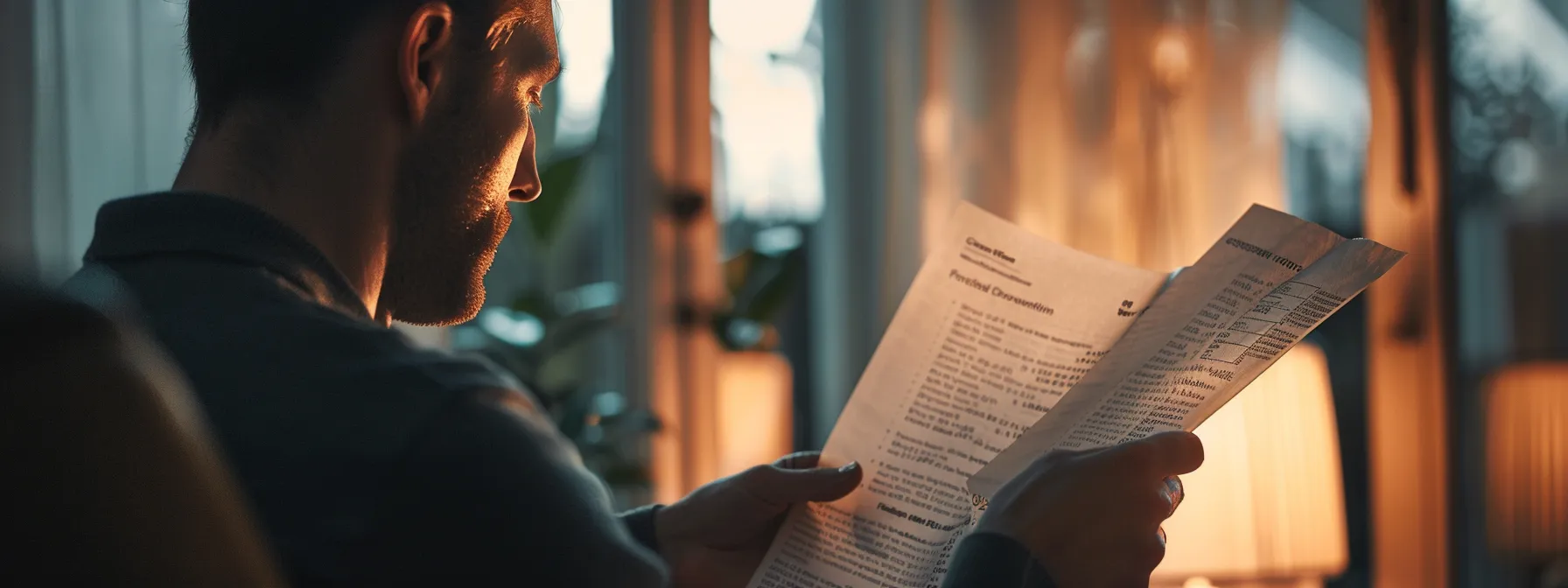 a person looking through a brochure with a list of covered expenses for final expense insurance.